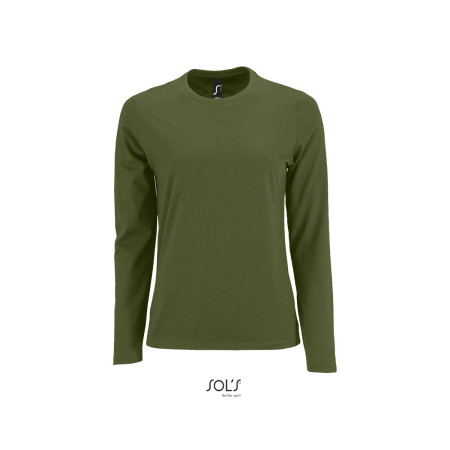 Лонгслів жіночий SOL'S Imperial LSL (темний хакі)