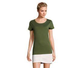 Футболка жіноча SOL'S Martin (темний хакі)