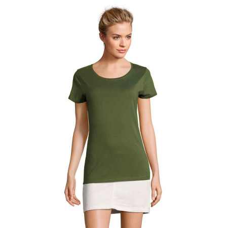 Футболка жіноча SOL'S Martin (темний хакі)