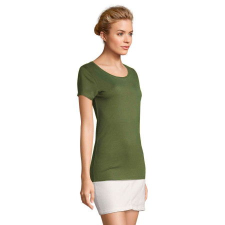 Футболка жіноча SOL'S Martin (темний хакі)