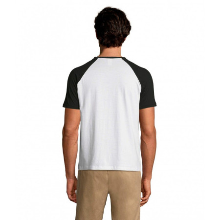 Футболка SOL'S Funky (білий/чорний)