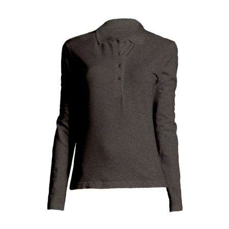 Лонгслів поло SOL'S Podium (вугільний меланж)