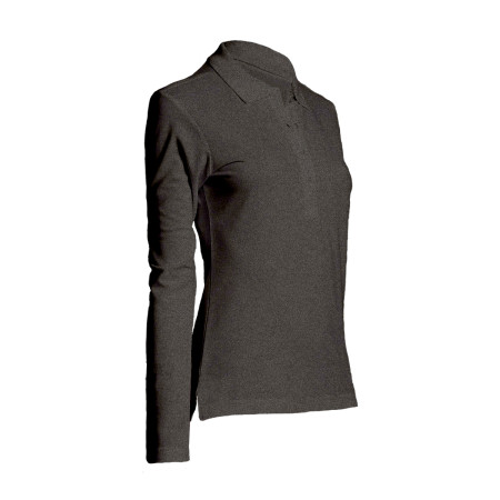 Лонгслів поло SOL'S Podium (вугільний меланж)