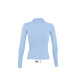 Лонгслів поло жіночий SOL'S Pulp (небесно-блакитний)