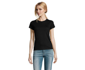 Футболка жіноча SOL'S Imperial (насичений чорний)