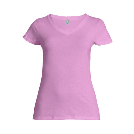 Футболка жіноча SOL'S Lady V (рожевий)