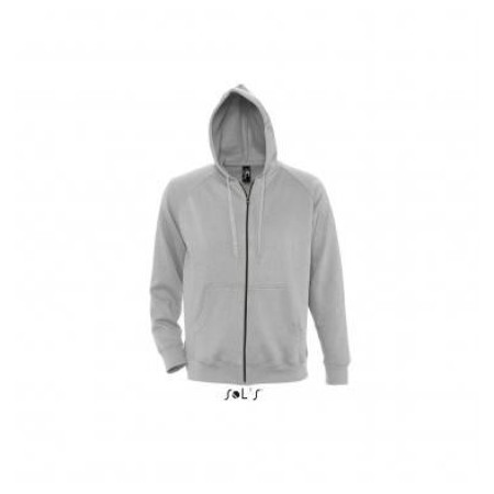 Худі на блискавці чоловіче SOL'S Story (сірий меланж)