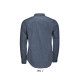 Сорочка чоловіча SOL'S Barnet (сіро-синій меланж)