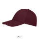 Кепка SOL'S Buffalo (бордовий)
