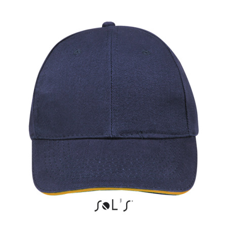 Кепка SOL'S Buffalo (кобальт/неоново-помаранчевий)