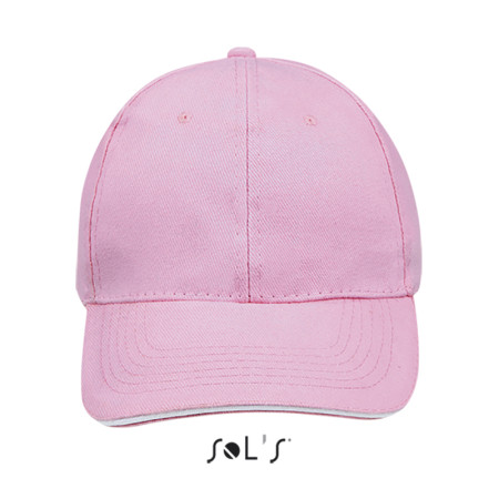 Кепка SOL'S Buffalo (рожевий/білий)