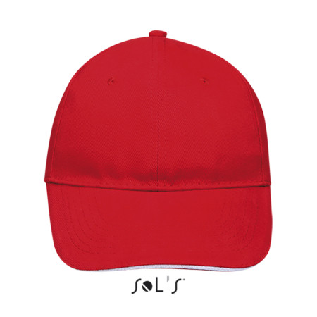 Кепка SOL'S Buffalo (червоний/білий)
