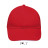 Кепка SOL'S Buffalo (червоний/білий)