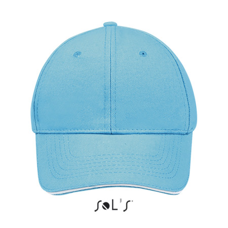 Кепка SOL'S Buffalo (бірюзовий/білий)