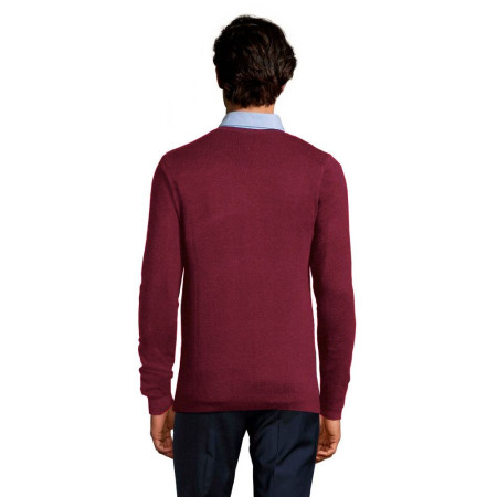Пуловер чоловічий SOL'S Glory (темно-бордовий)