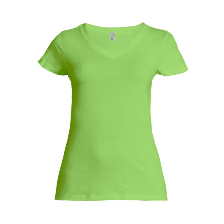 Футболка жіноча SOL'S Lady V (зелене яблуко) Футболка жіноча SOL'S Lady V (зелене яблуко)