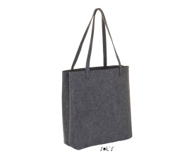 Сумка-шопер з довгими ручками SOL'S Lincoln (вугільний меланж)