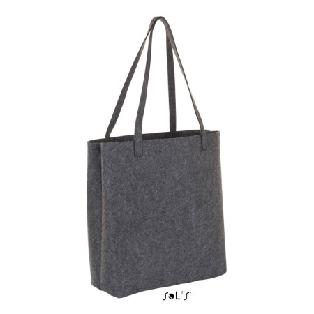 Сумка-шопер з довгими ручками SOL'S Lincoln (вугільний меланж) Сумка-шопер з довгими ручками SOL'S Lincoln (вугільний меланж)