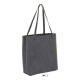 Сумка-шопер з довгими ручками SOL'S Lincoln (вугільний меланж) Сумка-шопер з довгими ручками SOL'S Lincoln (вугільний меланж)