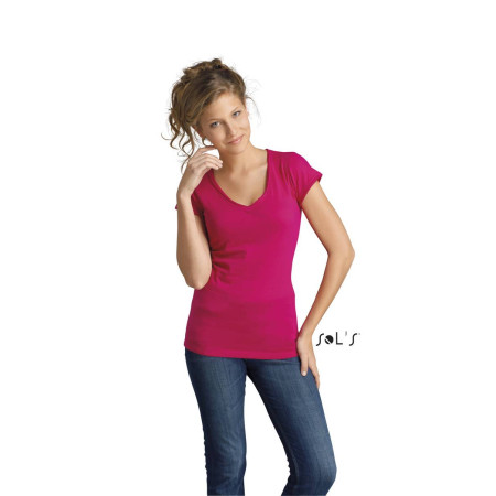 Футболка SOL'S Mild (фуксія)