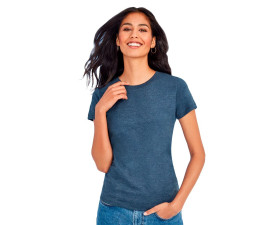 Футболка жіноча SOL'S Mixed (темно-синій меланж)