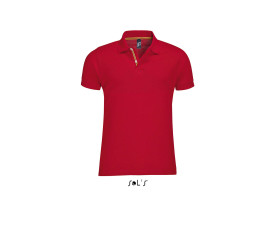 Футболка поло SOL'S Patriot (червоний/жовтий)