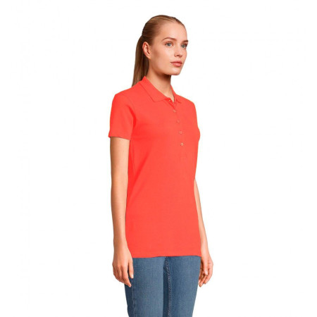 Футболка поло жіноча SOL'S Phoenix (гібіскусовий)