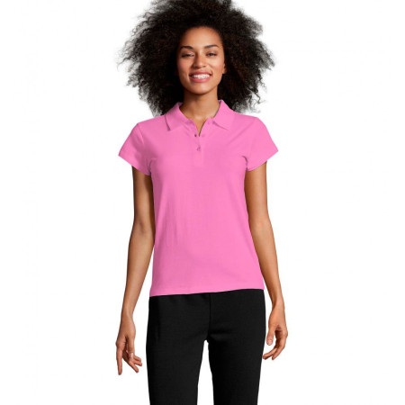 Футболка поло жіноча SOL'S Prescott (рожева орхідея)