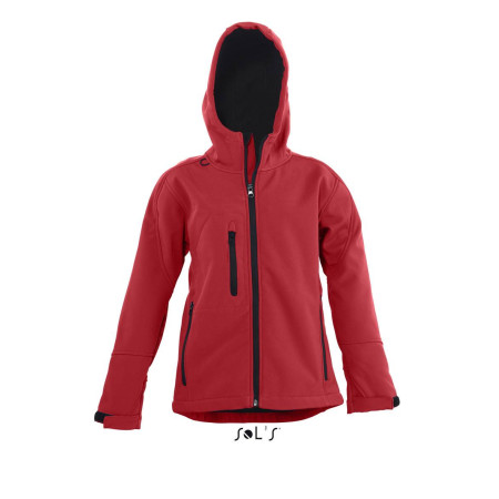 Куртка софтшел дитяча SOL'S Replay (перцево-червоний) Куртка софтшел дитяча SOL'S Replay (перцево-червоний)