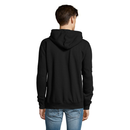 Худі на блискавці чоловіче SOL'S Seven (чорний)