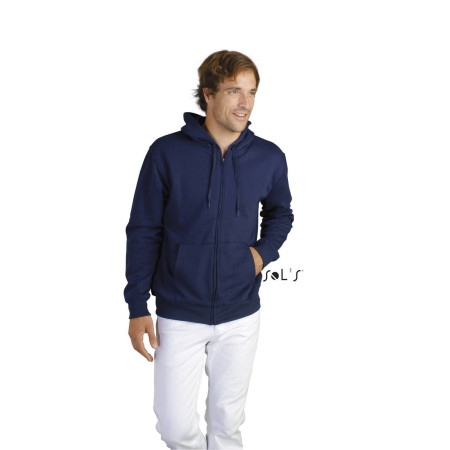 Худі на блискавці чоловіче SOL'S Seven (кобальт)