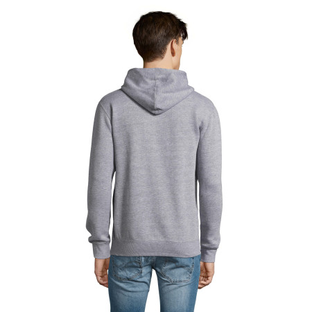 Худі на блискавці чоловіче SOL'S Seven (сірий меланж)