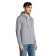 Худі на блискавці чоловіче SOL'S Seven (сірий меланж)