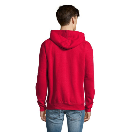 Худі на блискавці чоловіче SOL'S Seven (червоний)