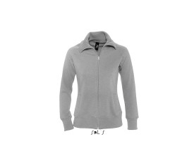 Світшот на блискавці SOL'S Soda (насичений сірий меланж)