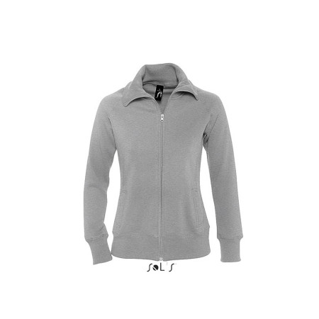 Світшот на блискавці SOL'S Soda (насичений сірий меланж)