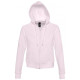 Худі на блискавці жіноче SOL'S Success (пудрово-рожевий)