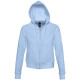 Худі на блискавці жіноче SOL'S Success (блакитний)