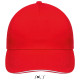 Кепка SOL'S Sunny (червоний/білий)