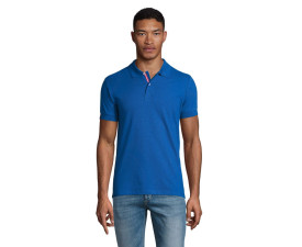 Футболка поло SOL'S Patriot (яскраво-синій/білий/червоний)