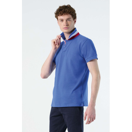 Футболка поло SOL'S Patriot (яскраво-синій/білий/червоний)