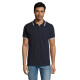 Футболка поло чоловіча SOL'S Pasadena (кобальт/білий)