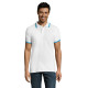 Футболка поло чоловіча SOL'S Pasadena (білий/морський)