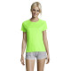 Футболка спортивна жіноча SOL'S Sporty (неоново-зелений)