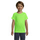 Футболка спортивна дитяча SOL'S Sporty (неоново-зелений)
