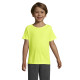 Футболка спортивна дитяча SOL'S Sporty (неоново-жовтий)