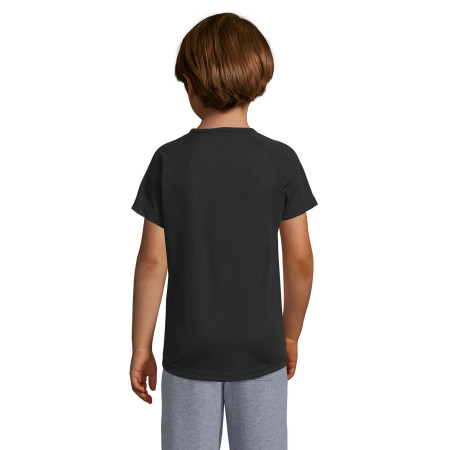 Футболка спортивна дитяча SOL'S Sporty (чорний) Футболка спортивна дитяча SOL'S Sporty (чорний)
