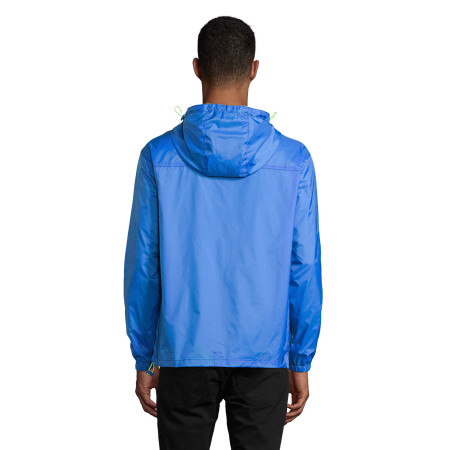 Вітровка SOL'S Skate (синій/неоново-жовтий)