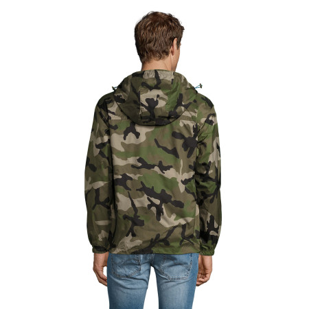 Вітровка SOL'S Skate (камуфляж зелений/синій)