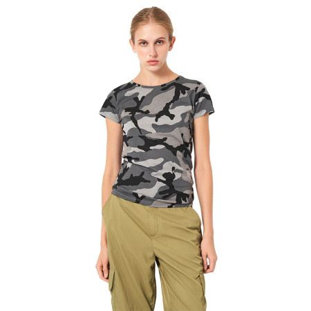 Футболка жіноча SOL'S Camo (камуфляж сірий)